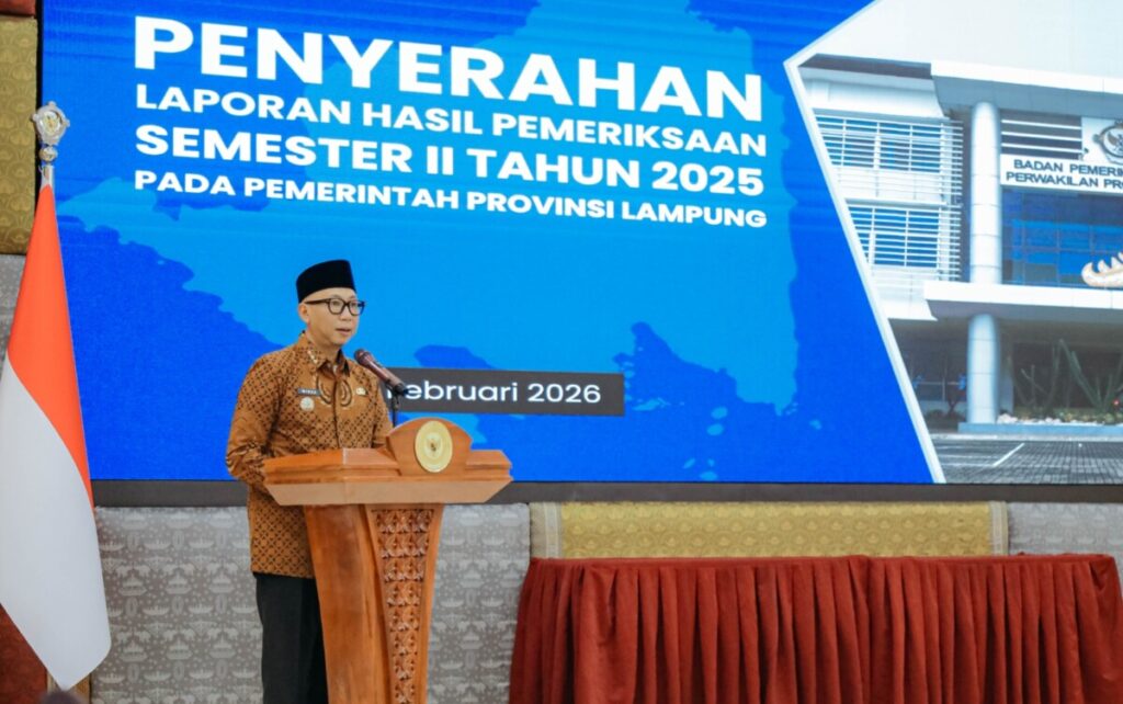 BPK Serahkan LHP Semester II, Pemprov Lampung Didorong Lampaui 80 Persen