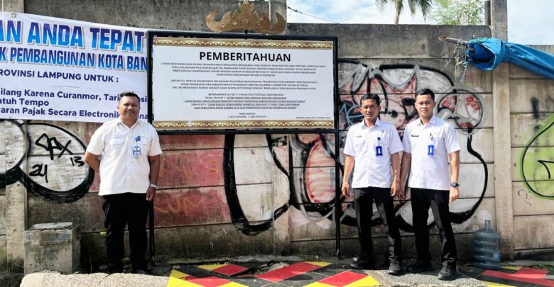 Pemkot Bandar Lampung Pasang Papan Pemberitahuan di Rumah Daswati