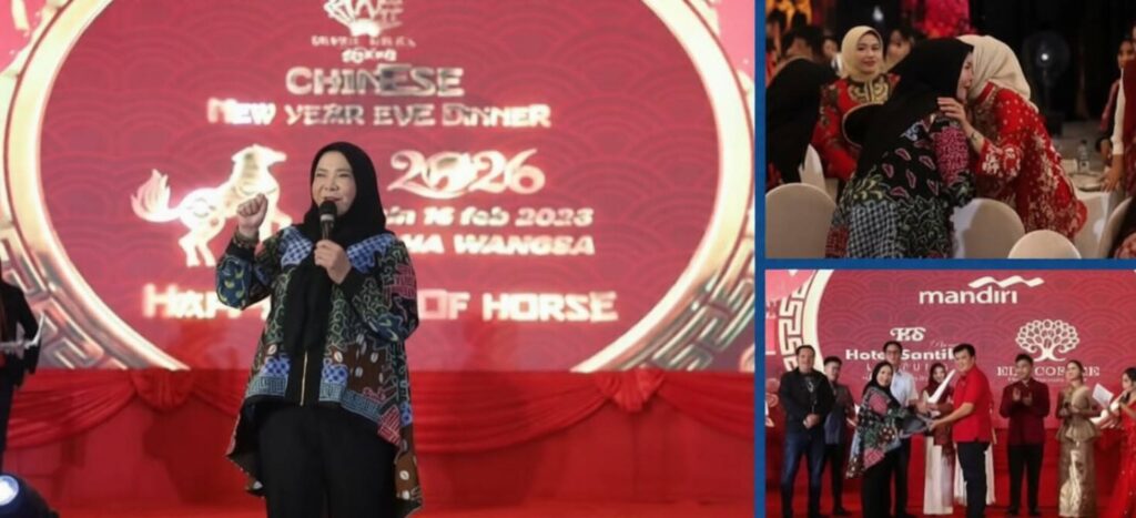 Wali Kota Bandar Lampung Meriahkan Chinese New Year Eve Dinner 2026