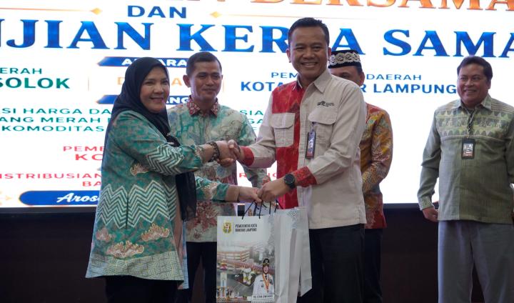Bandar Lampung-Solok Kerja Sama Jaga Pasokan dan Stabilitas Harga Pangan