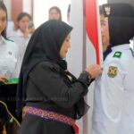 38 Paskibraka Bandar Lampung Dikukuhkan, Eva Dwiana Tekankan Tanggung Jawab