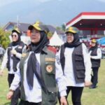 Eva Dwiana Hadiri Apel Akbar Satlinmas Jawa Tengah Bersama Lima Gubernur
