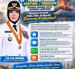Waspada Debu Vulkanik Krakatau, Eva Dwiana Minta Warga Bandar Lampung Gunakan Masker