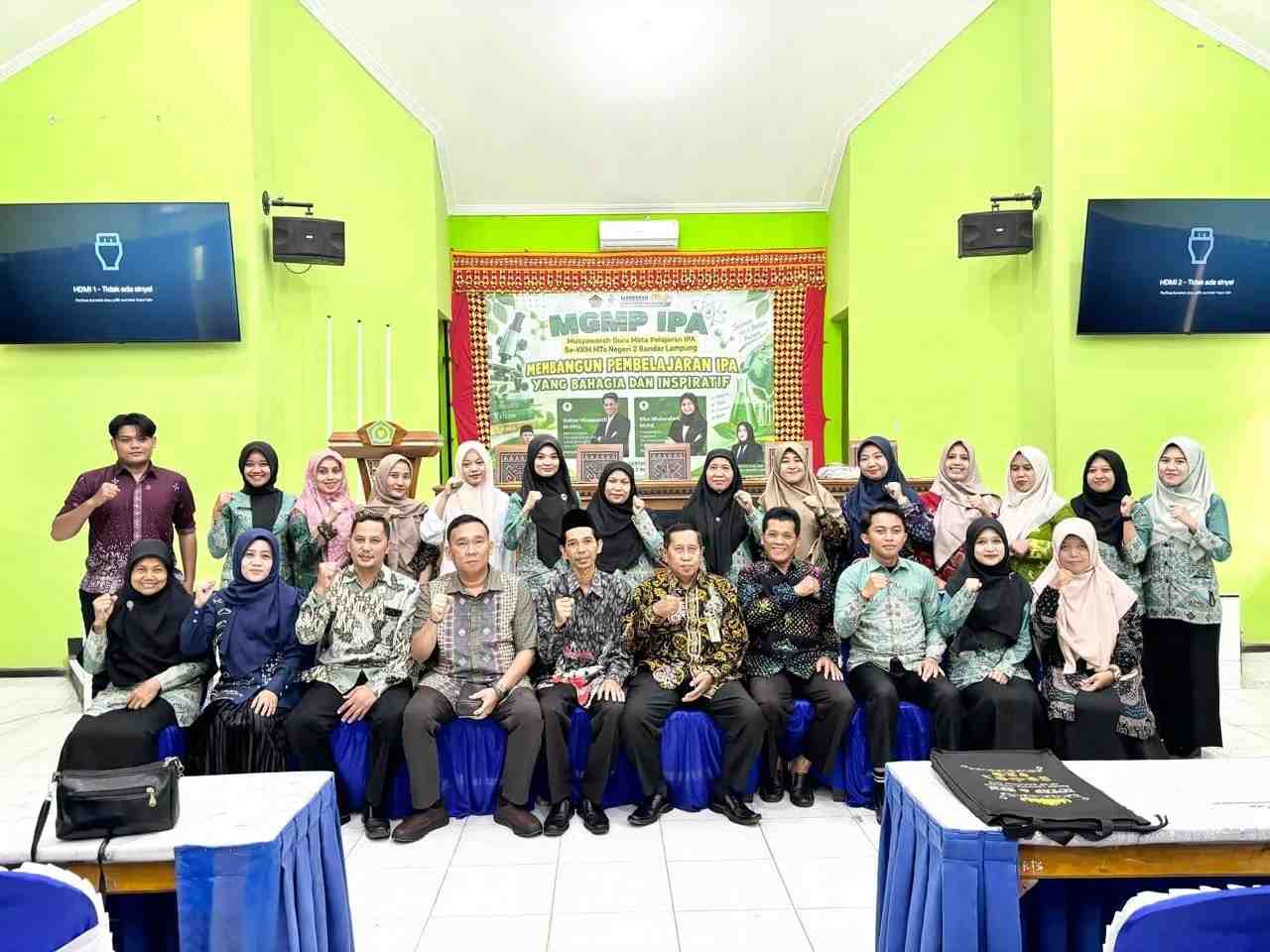 Wujudkan Pembelajaran Inspiratif, Guru IPA Se-KKM MTsN 2 Bandar Lampung Ikuti MGMP