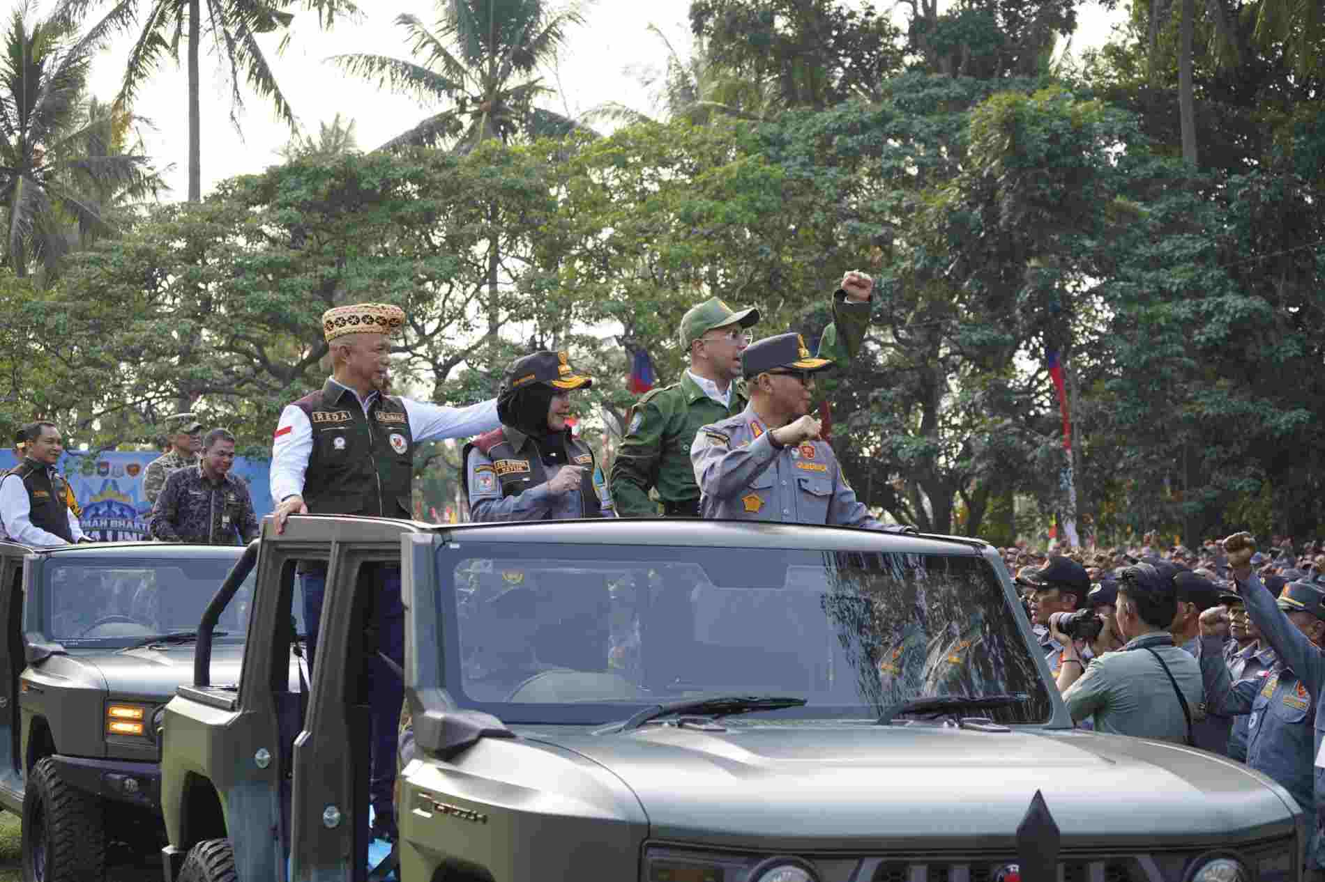 Kemah Bhakti Satya Linmas Digelar di Bandar Lampung, Eva Dwiana Dikukuhkan sebagai Ketua DPC ASLINMAS