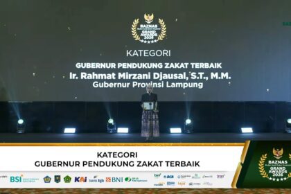 Mirza Raih Penghargaan Gubernur Pendukung Zakat Terbaik di Grand BAZNAS Awards 2026